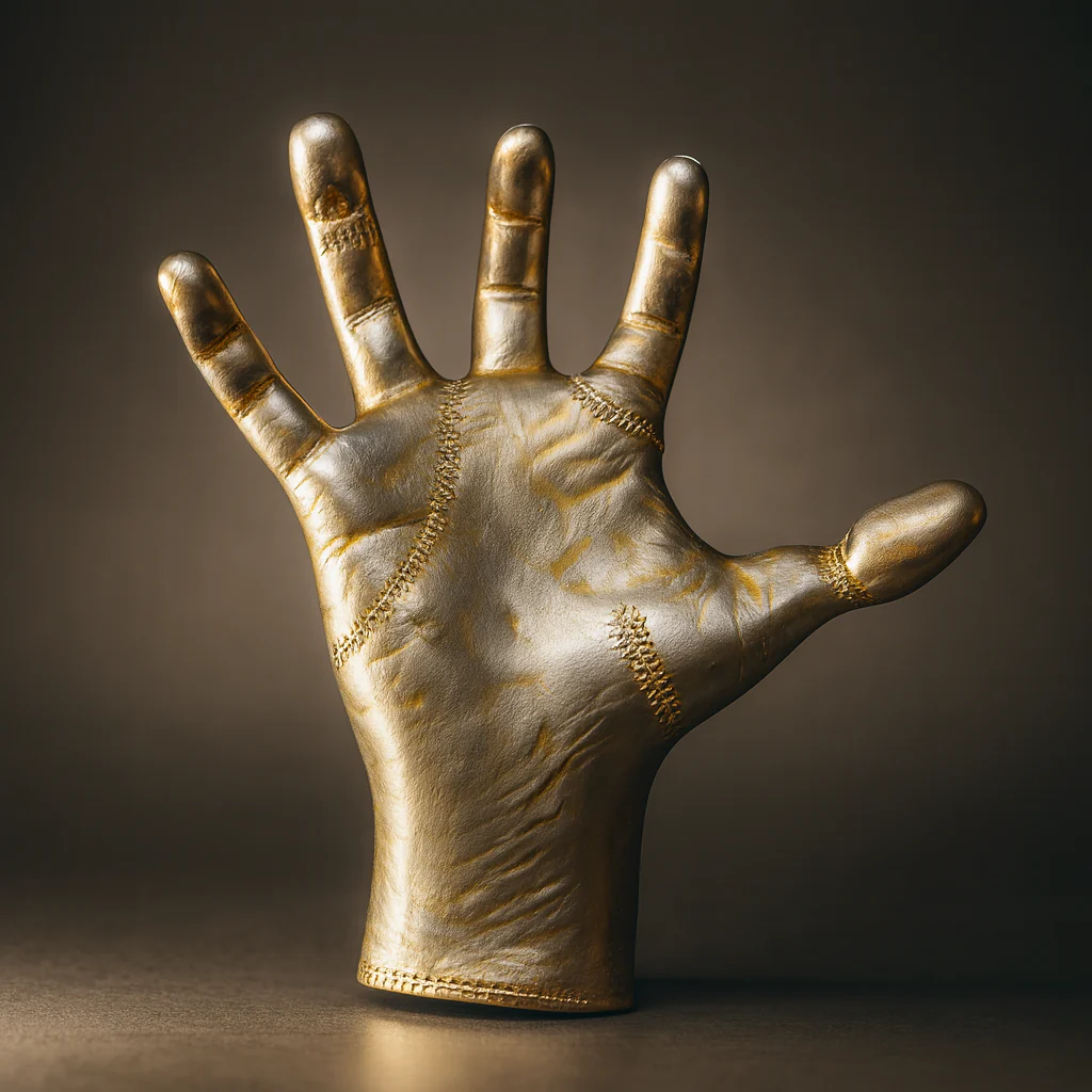 Luxury 3D Basketball Hand Grip Wall Decor